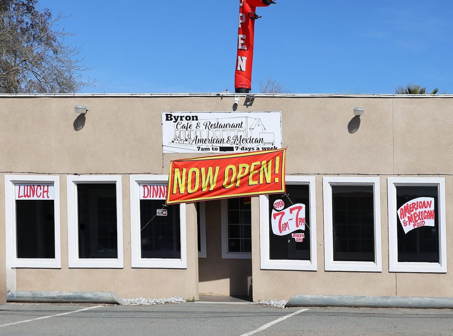 Byron Cafe & Restaurant Menu